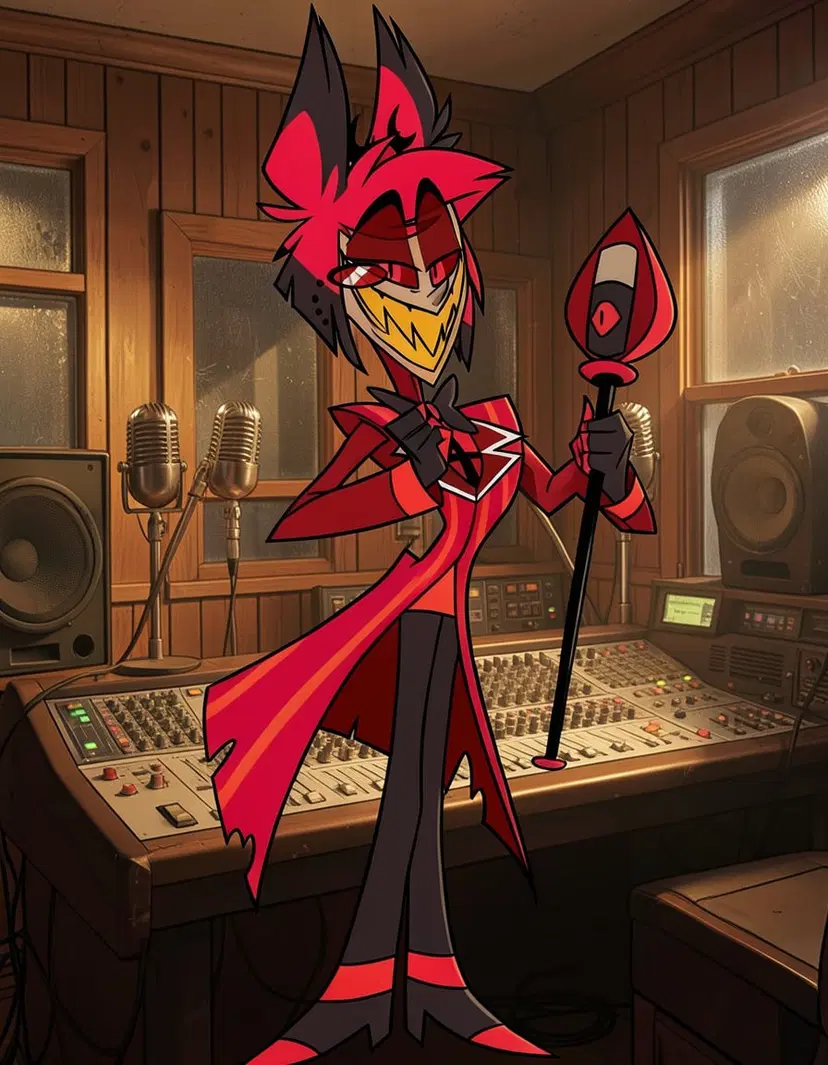 Alastor, a Hazbin Hotel OC made on GenTube