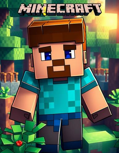 You crave an intricate portrait of Minecraft Steve, with his iconic blocky figure and pixelated features standing out in a lush, pixelated Minecraft world. Let's bring this beloved character to life in a vibrant and detailed depiction.
