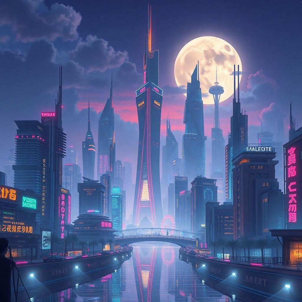 futuristic city