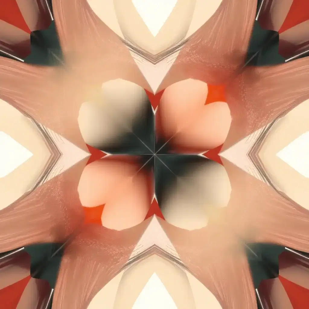 An experimental artwork with geometric patterns