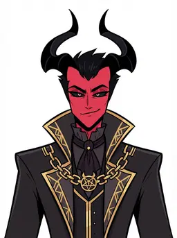 Obsidian Crown, a Hazbin Hotel OC made on GenTube