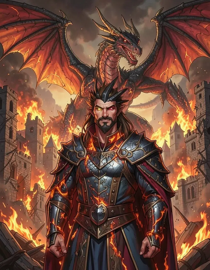 Maxwell the Dragon Rider, a Game of Thrones Dragon OC made on GenTube
