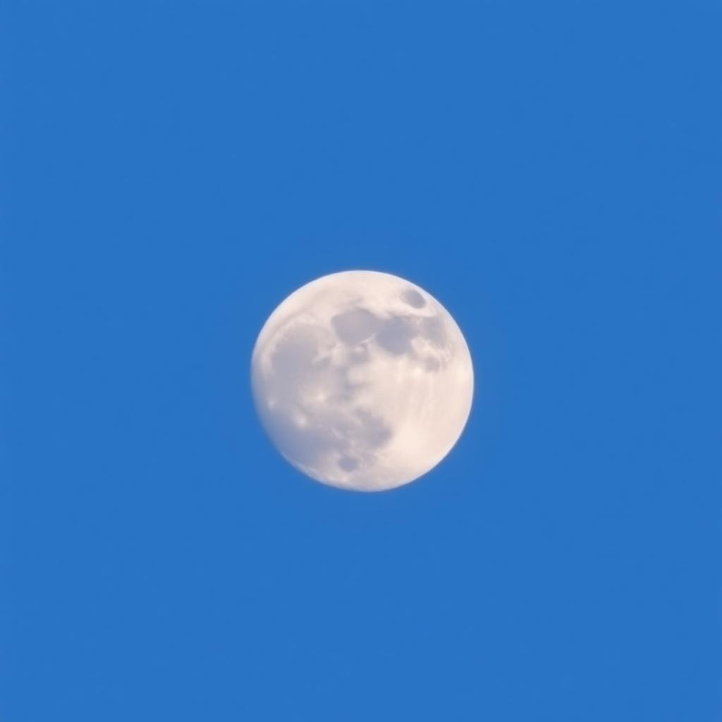 the moon close up. zoomed in. full moon