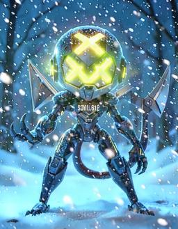 Glint, a Murder Drones OC made on GenTube