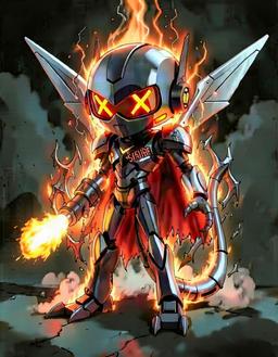Onyxflare, a Murder Drones OC made on GenTube