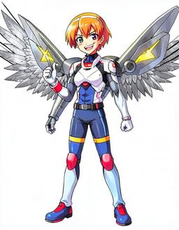 CrimsonSpark, a Murder Drones OC made on GenTube