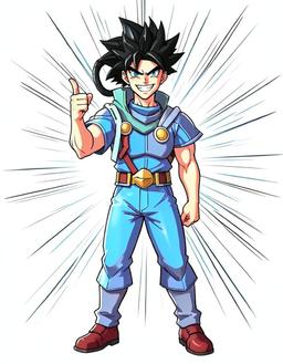 Zach, a Dragon Ball OC made on GenTube