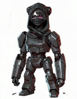 CrimsonGlyph, a Murder Drones OC made on GenTube