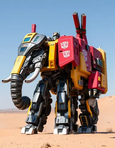 a transformers elephant autobot