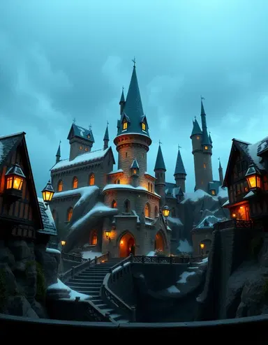 Magic. Hogwarts Harry potter. Disney 3d stile