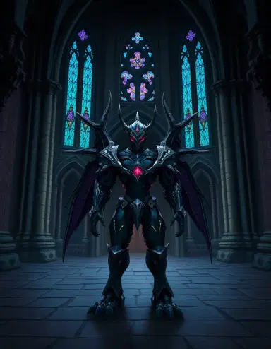 step 1 deconstruction:
- subject: a digimon
- defined as: human/humanoid
- setting: (inferred) a dark, mysterious place with gothic architecture (filtered)
- style: (original) digimon-style
- filtered subject: no body descriptions to remove
- removed poetic language: n/a
- removed conflicting elements:
step 2 reconstruction:
- use original subject (absolute priority): a digimon
- preserve original style (critical): digimon-style
- add clothing (conditionally): a digimon wearing armor inspired by gothic motifs
- apply all remixes: a digimon stands in front of a grand, pointed-arched entrance. tall, slender stained glass windows with a deep blue and purple hue illuminate the scene, symbolizing the mysterious power of the digimon.
- combine simply: in the heart of a dark, mysterious castle with intricate stonework, a digimon wears armor inspired by gothic motifs, stands proudly in front of a grand, pointed-arched entrance.