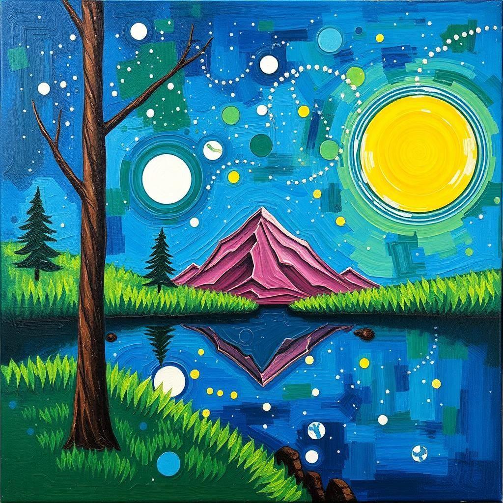 acrylic paining, easy to paint, something out of the box