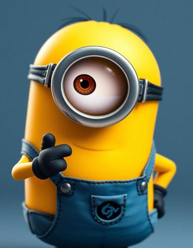 generate an image of an minion from despicable me, but it