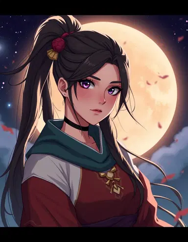 crea un oc mujer de dandadan anime