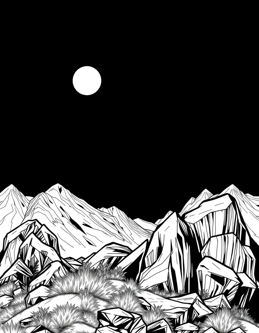 d'artagnant with high contrast, black line art, coloring book style