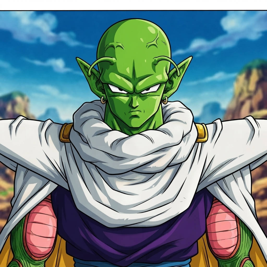 Namekian — a kind of Dragon Ball character, painted on GenTube