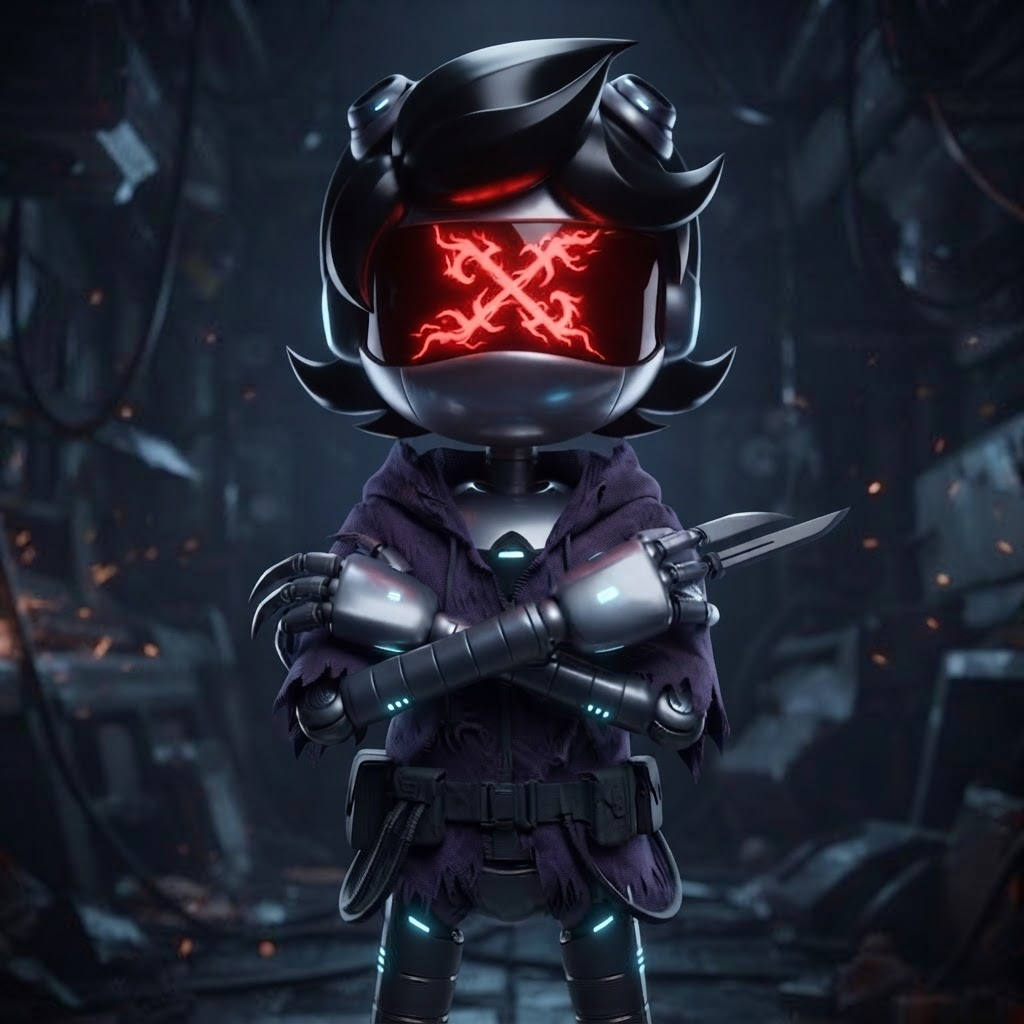 Solver — a kind of Murder Drones character, painted on GenTube